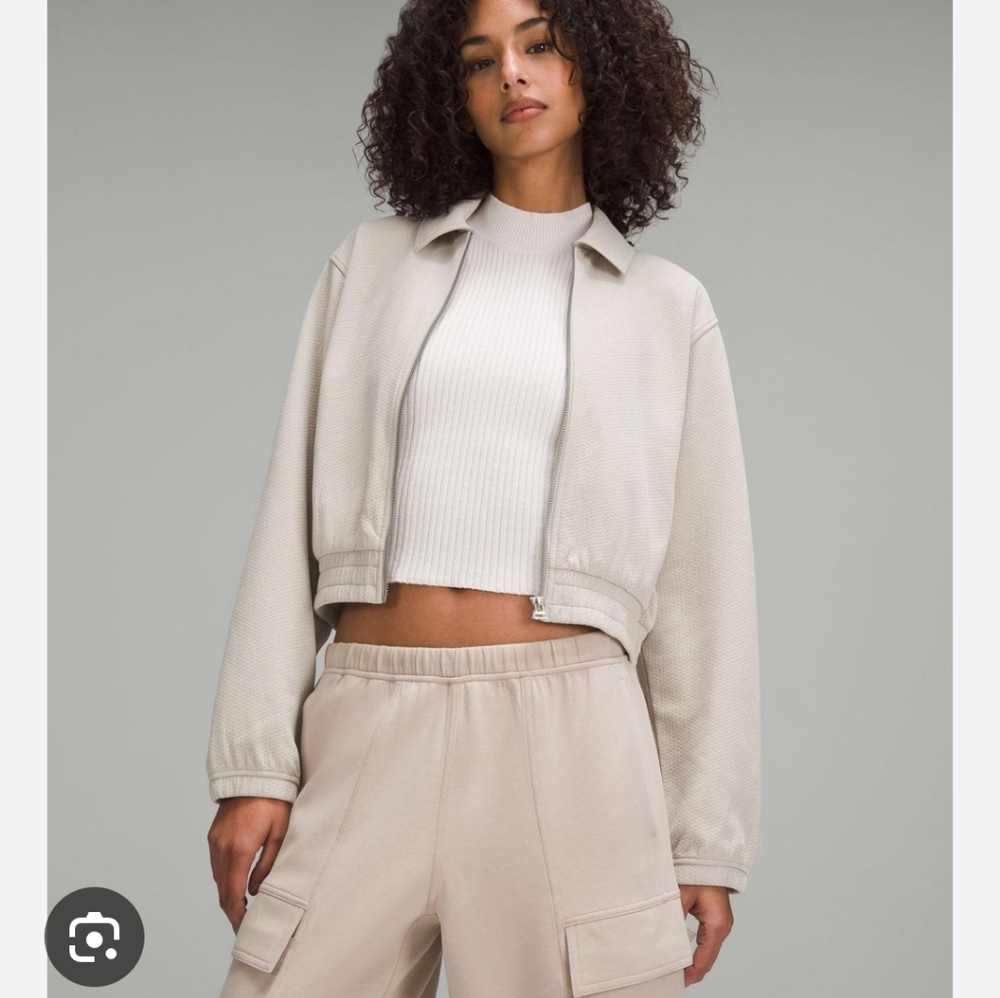 Lululemon bubble knit zip up